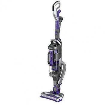 Black & Decker CUA625BHP-QW Aspirador Escoba inalámbrico Especial de alergias, 21,6 V, 60 Minutos, 3 Cepillo Largo y 1 Correa, Morado