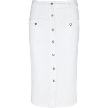 Liu Jo White Midi Skirt for Women, Size W26