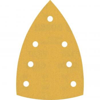 Papel de lija Bosch Expert C470 con 7 orificios para multilijadoras, tamaño 100 x 150 mm, grano 320, pack de 10 unidades