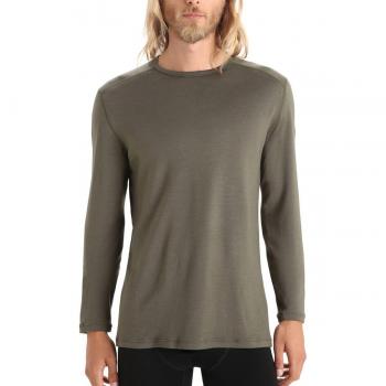 Camiseta térmica merino de hombre 260 Tech Icebreaker, manga larga, color verde, talla S