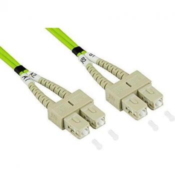 Cable de fibra óptica Good Connections OM5 Duplex SC/SC 0,5 m LSZH Multimodo 50/125µ Verde