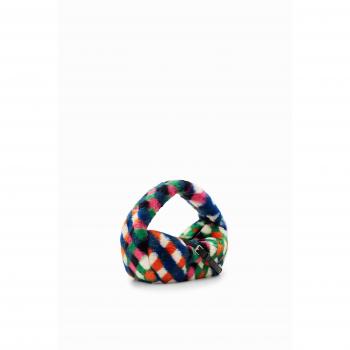 Bolso de hombro en pelo sintético con diseño de rombos Desigual Multicolor Senhora 23WAXA40