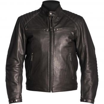 Chaqueta de cuero para moto Helstons Rocket - Marrón (XL)