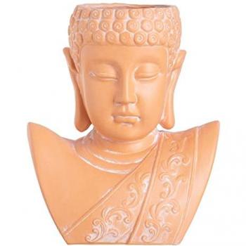 Macetero Cerámica Terracota 24 x 12 x 31 cm - Diseño Elegante y Detalles Cuidados