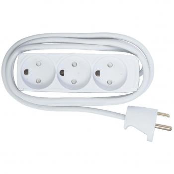Regleta de Enchufes Microconnect 3 Tomas 5m Compacta y Segura