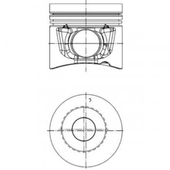 Pistón KOLBENSCHMIDT 40289600 de alta calidad para motores