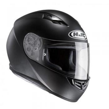 HJC 10107007 Casco de Moto, Semi Flat Negro, Talla S