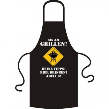 No de Compromise® Delantal Delantal Babero Delantal Bistro Delantal cocina Delantal de cocina, Was Mann beim Grillen nicht braucht, ca. 70 x 100 cm