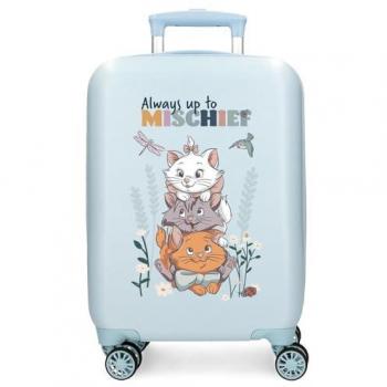 Maleta de Cabina Rígida Disney Aristogatos Before The Bloom 50 cm Azul Unisex para Niños