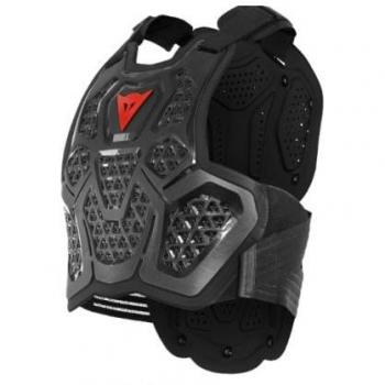 Chaleco protector Dainese RIVAL CHEST GUARD (EBONY/BLACK) - Chaleco protector para ciclismo, color negro y ébano, diseño ergonómico, protección en el torso, material ligero y transpirable,