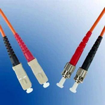 Cable de Fibra Óptica OM1 Naranja 2m ST/PC-SC/PC Microconnect