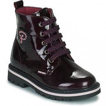 Botas de Niña Pablosky de Piel Morado con Cordones