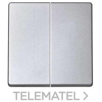 Tecla doble DETAIL 82 para doble CRUZAMIENTO SIMON 8202026-093, Simon 82 Tecla Doble Mecanismos Aluminio 8202026-093