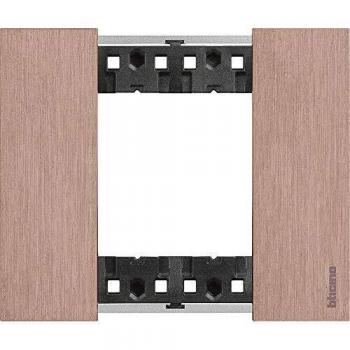 Marco embellecedor Bticino Living Now 2 Módulos color Cobre KA4802ZM