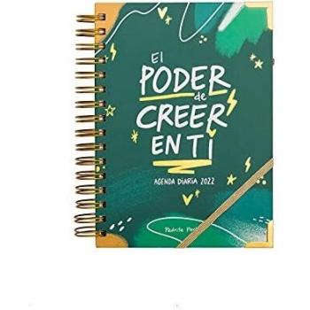 Agenda 2022 diaria - Pedrita Parker, Verde, El Poder de Creer en Ti