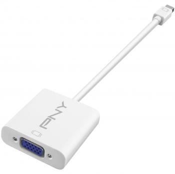 PNY A-DM-VG-W01-RB - Cable Adaptador VGA Mini DisplayPort - blanco