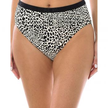 Braguitas de bikini de cintura alta Michael Kors Abstract Animal Beige XS