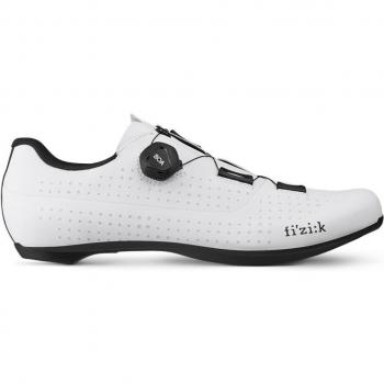 Zapatillas de carretera Fizik Tempo R4 Overcurve blancas y negras, talla 45 EUR