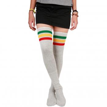 Skater Socks 35 inch Tube Calcetines hasta la rodilla Oldschool Calcetines Deportivos 09.1808 gris