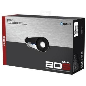 Sena 20S-01D Sistema de Comunicación por Bluetooth para Motocicletas, Paquete Doble