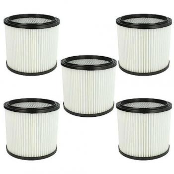 5x Filtro Plisado Compatible con Aspiradoras Klarstein IPX4, VCM-IVC-50, IVC-50 - Cartucho de Repuesto Vhbw