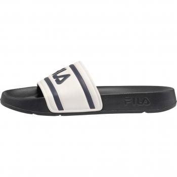 Fila Morro Bay Men's Slide Sandals - White/Navy Blue