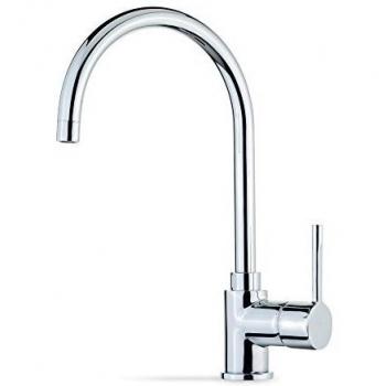 Grifo De Cocina Teka Monomando Sp 995 Color Cromo Ref 559950200 Caño Alto Giratorio