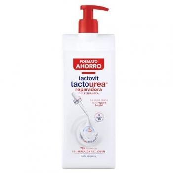 Leche Corporal Reparadora Lactourea 800 ml - Lactovit, con Protein Calcium de Absorción Inmediata, 48 Horas de Nutrición y Reparación, apta para pieles secas y extra secas
