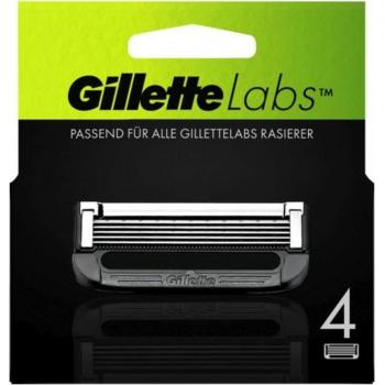 Gillette Labs - Cuchillas de Recambio, 4 piezas, cuchillas para afeitar con tecnología avanzada, diseño ergonómico, compatibles con maquinillas Gillette Labs