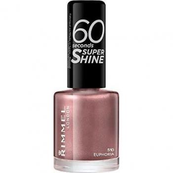 Rimmel 60 Seconds Super Shine Nail Polish - 8 ml, Euphoria nude/shimmer