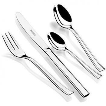 Monix Europa - Set de cubiertos 24 piezas de acero inox 18/c, con cuchillo normal