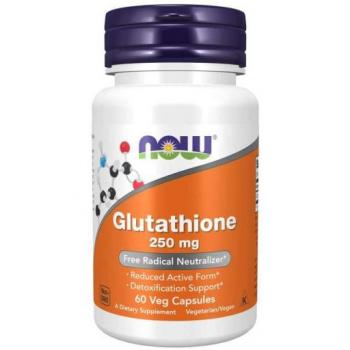 Now Foods Glutathione 250 mg 60 Capsules - Antioxidant Support Formula