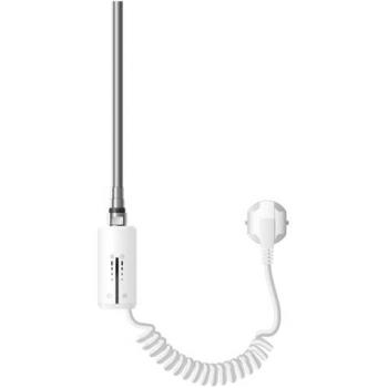Calefactor Eléctrico de Acero Inoxidable 300W Blanco para Radiadores con Termostato, Control de Temperatura y Temporizador Táctil
