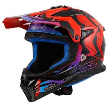 LS2 Casco de Cross MX708 Fast II Rojo Lavado - Características: diseño aerodinámico, ventilación óptima, forro interior desmontable y lavable, cierre de hebilla rápida, homologación ECE 22