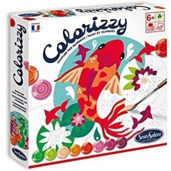 Sentosphere 3904502 Colorizzy - Kit de Pintura por números para niños, Carpa, Caballito de mar, Kit de Manualidades Creativo