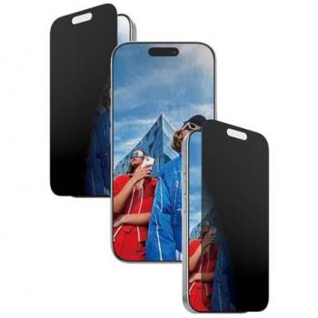 Protector de Pantalla PanzerGlass 2-Way Privacidad Ultra-Wide Fit para iPhone 17 y 16 Pro con EasyAligner