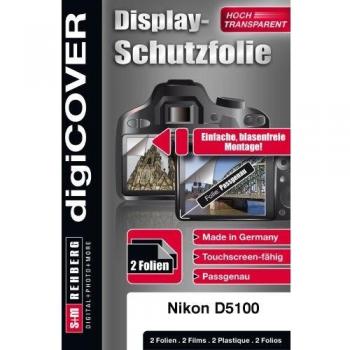 digiCOVER Basic - Protector de Pantalla para Nikon D5100