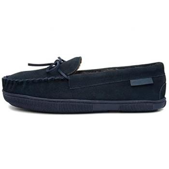 Navy Suede Men's Ace Slippers