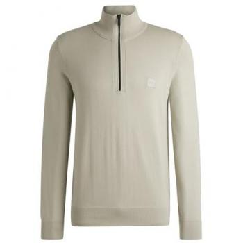 Boss Kanobix Half Zip Sweater Light Beige Men 2XL