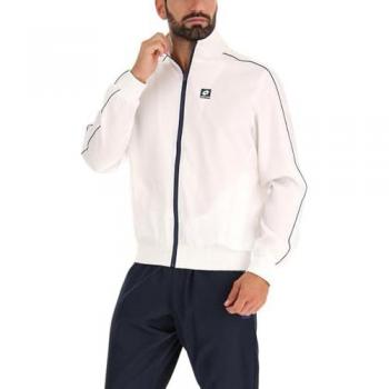 Chándal Lotto Suit Square VI - Chándal de deporte, fabricado en poliéster, incluye chaqueta con cierre completo y pantalones con cintura elástica, diseño moderno con detalles en contraste y logotipo de la marca