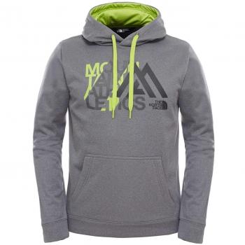 North Face Ma Graphic Surgent Eu - Sudadera para hombre, color gris / verde, talla S