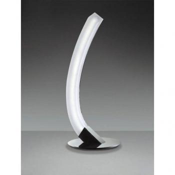 Lámpara de Mesa Derecha 5W LED 3000K, 500lm, Cromo Pulido, Acrílico Mate