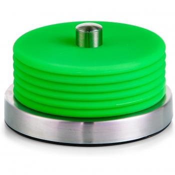Zeller 27222 posavasos-Set, 7 teilig, acero inoxidable/silicona, verde