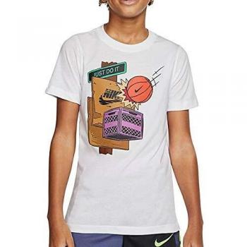 NIKE CT2646-100 Camiseta, Blanco, M para Niños