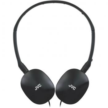 Auriculares Diadema Alámbricos Plegables JVC HA-S160M-B-U con Micrófono y Control Remoto, 30mm, 66g, Color Negro