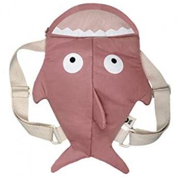 Baby Bites Mochila Tiburón para bebé - Rosa