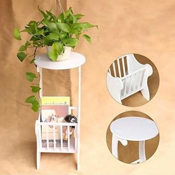 DIY Home Furnishing Mesita Auxiliar Redonda Mesa de café
