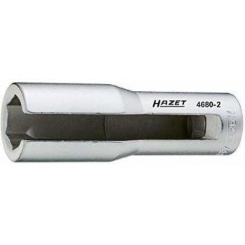 Llave para la sonda lambda HAZET 4680-2 ∙ Cuadrado hueco 1/2 pulgadas (12,5 mm) ∙ Perfil de hexágono exterior 22 mm