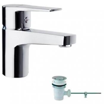 Ramon Soler Titanium Grifo de Lavabo Monomando en Latón Cromado con Sistema S2 de Ahorro de Agua y Válvula Automática