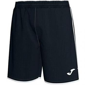Joma - Pantalón Corto Liga 101324, Color Negro y Blanco, 101324_102_XS, Negro-Blanco, X-Small